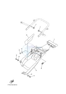 YFM700R YFM7RD RAPTOR 700R (1PE2 1PE3 1PE4) drawing TAILLIGHT 2