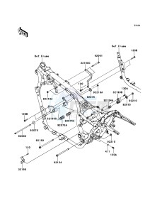 VN1700_CLASSIC_TOURER_ABS VN1700DDF GB XX (EU ME A(FRICA) drawing Frame Fittings