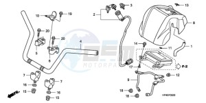 TRX420FPMA U / PS 4WD drawing HANDLE PIPE