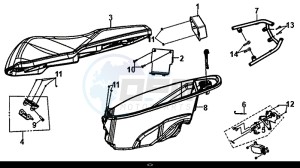 ORBIT III 50 (25 KM/H) (XE05W1-NL) (L8-M0) drawing SEAT REAR GRIP