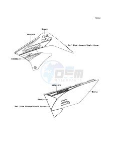 KLX125 KLX125CBF GB XX (EU ME A(FRICA) drawing Decals(Green)