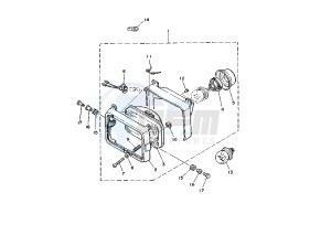 DT R 125 drawing HEADLIGHT