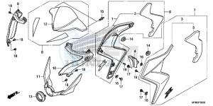 CB1000RAD CB1000R ABS E drawing COWL