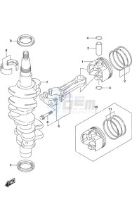 DF 25A drawing Crankshaft