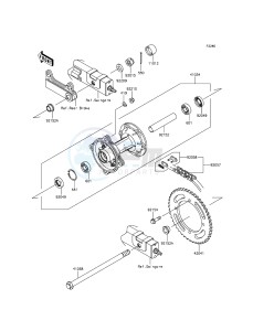 KLX125 KLX125CFF XX (EU ME A(FRICA) drawing Rear Hub