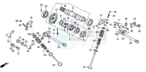 NX650 500 DOMINATOR drawing CAMSHAFT/VALVE