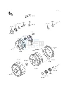 KX 125 H [KX125] (H1-H2) [KX125] drawing CLUTCH