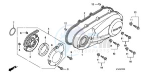 PES1509 Europe Direct - (ED) drawing LEFT CRANKCASE COVER