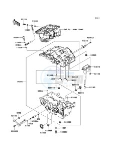 NINJA 250R EX250KBF GB XX (EU ME A(FRICA) drawing Crankcase