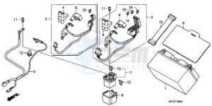 CB600F9 France - (F / CMF) drawing BATTERY