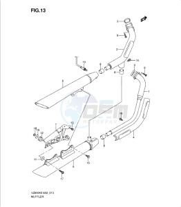 VZ800K9 drawing MUFFLER (MODEL K5/K6/K7/K8)