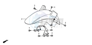 XL700V drawing FRONT FENDER