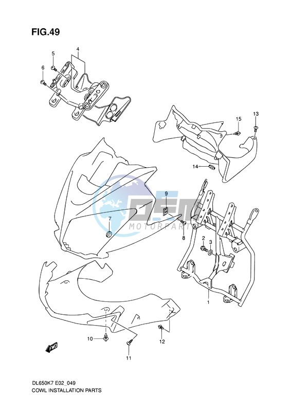 COWL BODY INSTALLATION PARTS