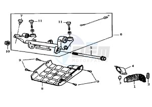 SUPER DUKE - 150 cc drawing ENGINE BRACKET