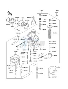 KLF250 KLF250A8F EU GB drawing Carburetor