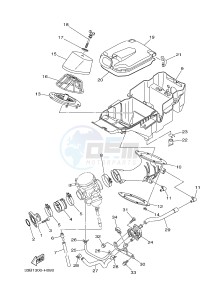 YFM250R RAPTOR 250 (33B7) drawing INTAKE