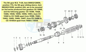 California 1100 Special Special drawing Primary gear shaft