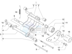 Runner 125 VX 4t SC (UK) UK drawing Swinging arm