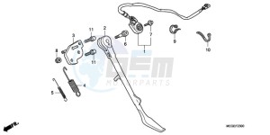 VT750CA9 Ireland - (EK / ST) drawing SIDE STAND