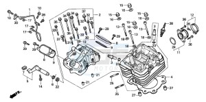 TRX300 FOURTRAX 300 drawing CYLINDER HEAD