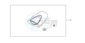 CBR600RR9 U / MME drawing SEAT COWL *NHB01*