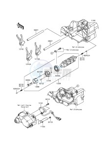 VULCAN_1700_VOYAGER_ABS VN1700BFF GB XX (EU ME A(FRICA) drawing Gear Change Drum/Shift Fork(s)