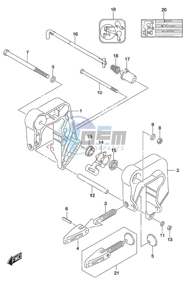 Clamp Bracket Non-Remote Control