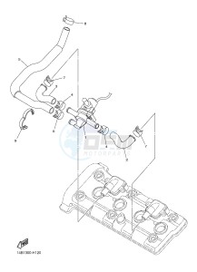 YZF-R1 998 R1 (1KB8 1KB9) drawing AIR INDUCTION SYSTEM