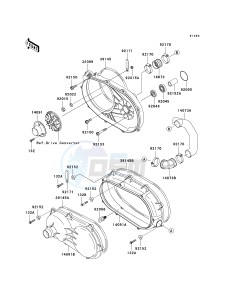 KAF 950 G [MULE 4010 TRANS4X4 DIESEL] (G9F-GAF) GAF drawing CONVERTER COVER