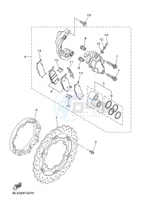 XVS950XR-A SCR950 SCR950 (BL34) drawing FRONT BRAKE CALIPER