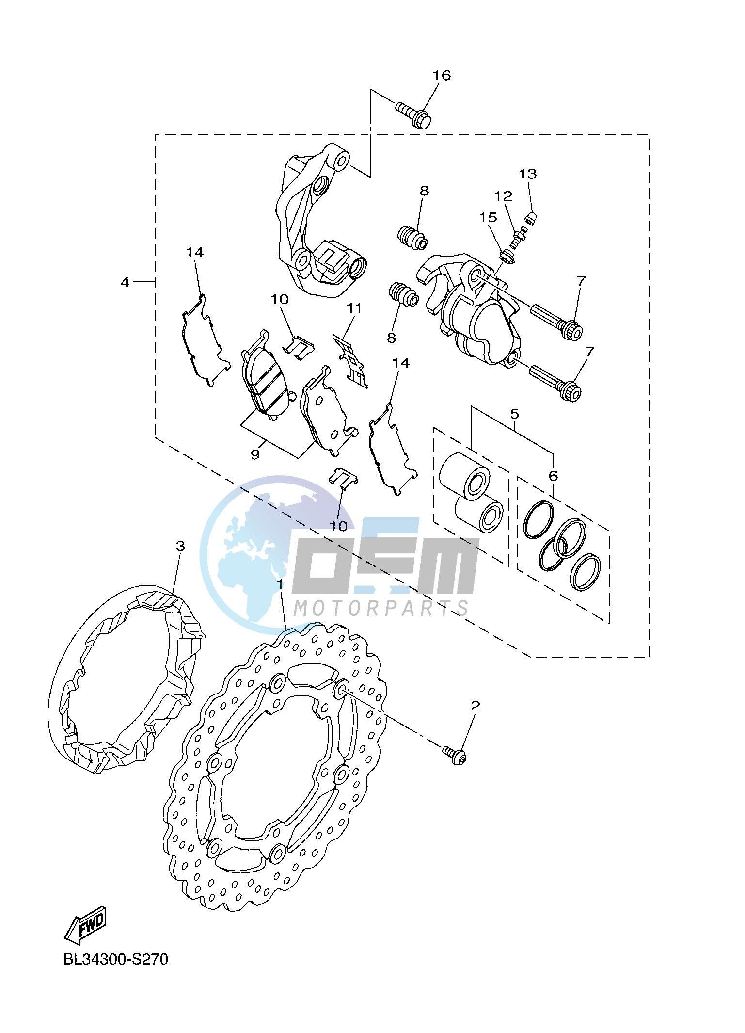 FRONT BRAKE CALIPER