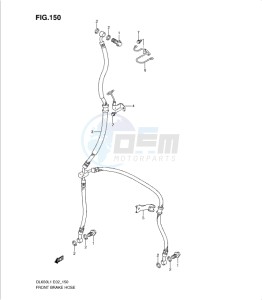 DL650 drawing FRONT BRAKE HOSE (DL650L1 E2)