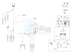 RSV4 1000 Racing Factory L.E. USA-CND (NAFTA) drawing Rear electrical system