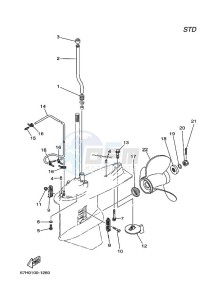 Z150TXRC drawing LOWER-CASING-x-DRIVE-2