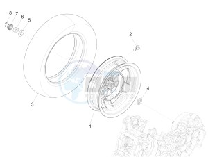 Primavera 150 4T 3V iGET ABS (EMEA) drawing Rear wheel