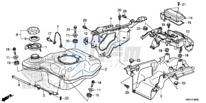 TRX420FE1H Europe Direct - (ED) drawing FUEL TANK