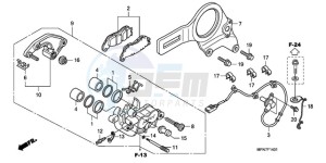 CB1000RAA Europe Direct - (ED / ABS) drawing REAR BRAKE CALIPER (CB1000RA)