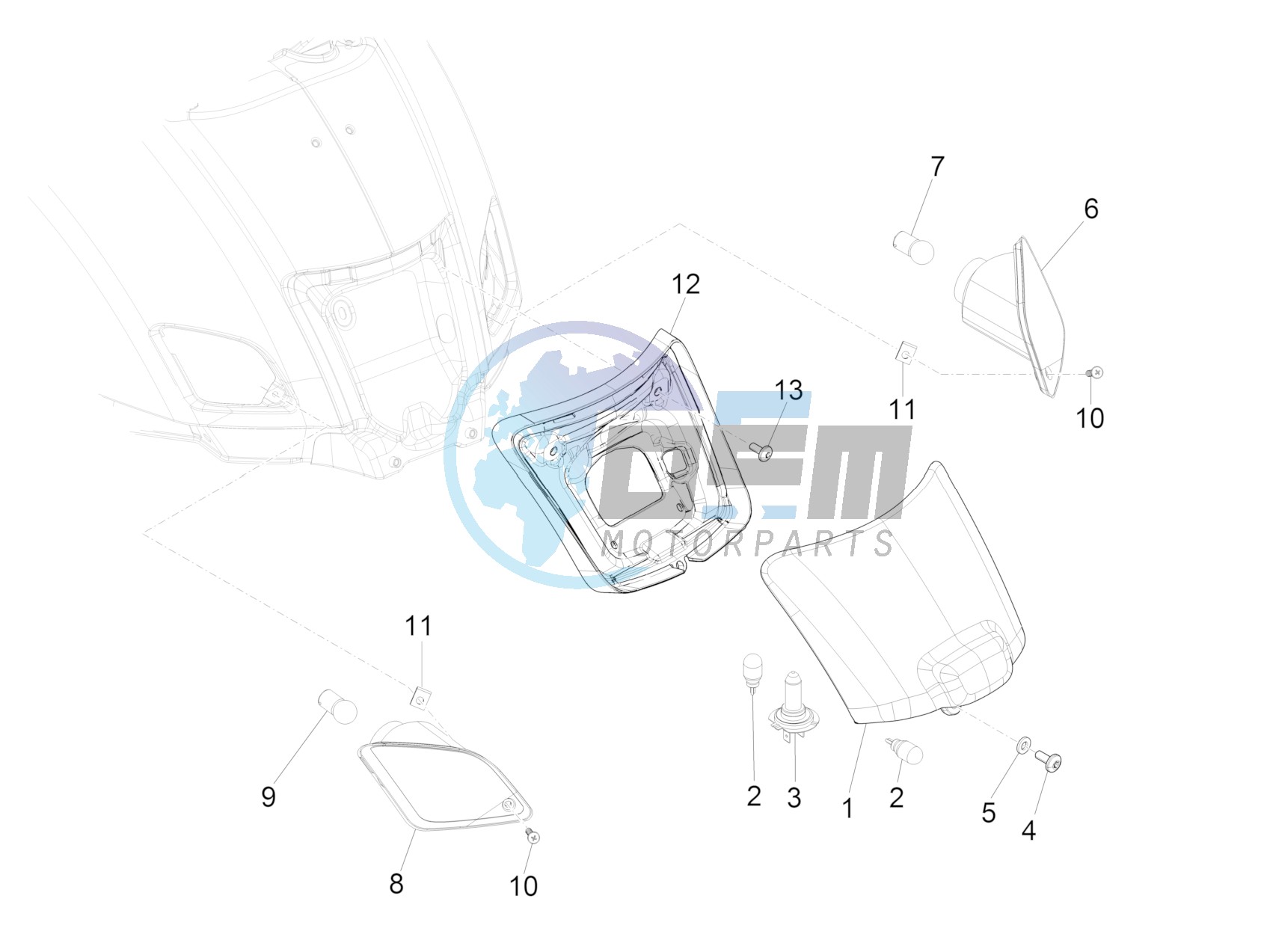 Rear headlamps - Turn signal lamps