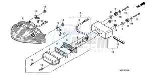 CB600FA39 Europe Direct - (ED / ABS ST) drawing TAILLIGHT