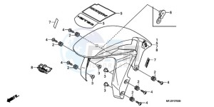 CBR600RR9 UK - (E / SPC) drawing FRONT FENDER