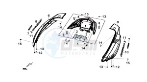 Joymax 300i ABS drawing COWLING