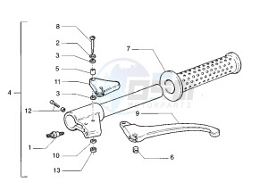 VELOFAX 50 drawing Handlebar parts Left