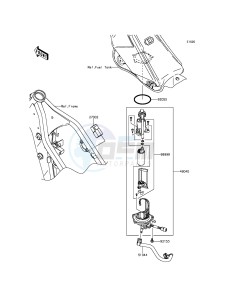 KLX250 KLX250SGF XX (EU ME A(FRICA) drawing Fuel Pump