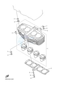 XJR1300C XJR 1300 (2PN1) drawing CYLINDER