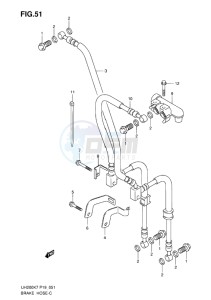 UH200 BURGMAN EU drawing BRAKE HOSE