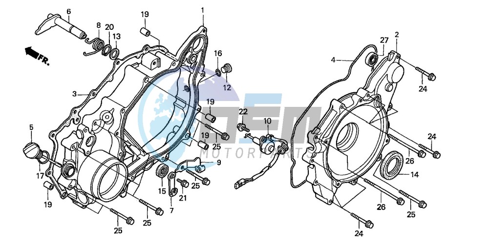 REAR CRANKCASE COVER