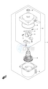 DF 20A drawing PTT Motor w/Power Tilt