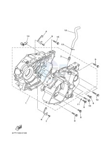 YFM350 YFM35RD RAPTOR 350 (1BSA 1BS9) drawing CRANKCASE