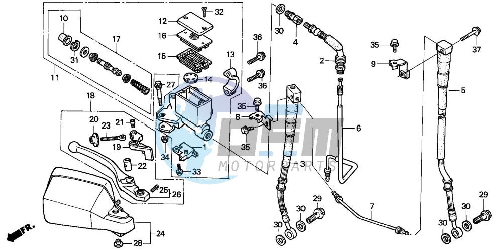 FR. BRAKE MASTER CYLINDER