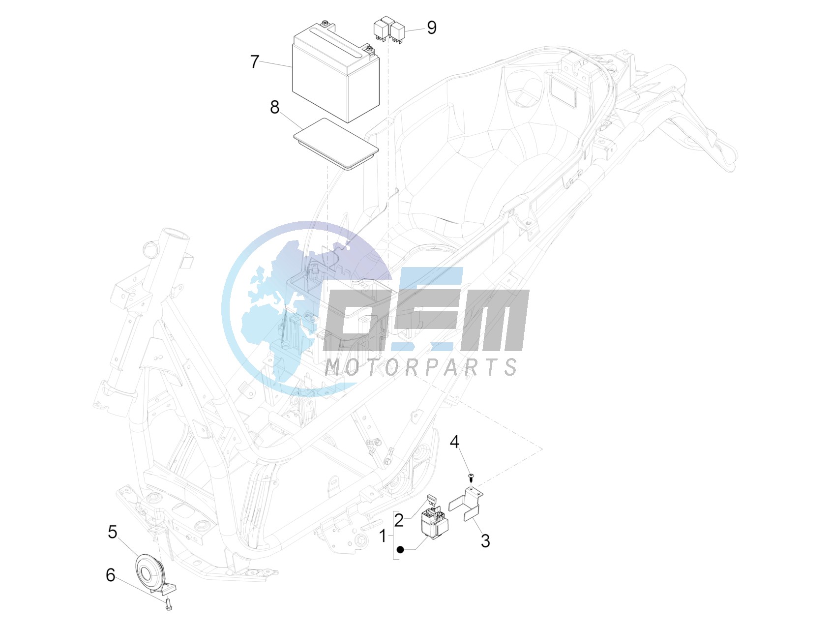 Remote control switches - Battery - Horn